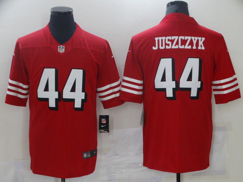 Men San Francisco 49ers 44 Juszczyk Red Nike Vapor Untouchable Limited 2021 NFL Jersey